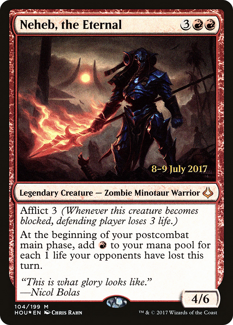 Neheb, the Eternal (PRE-104S) [Hour of Devastation Promos] Foil