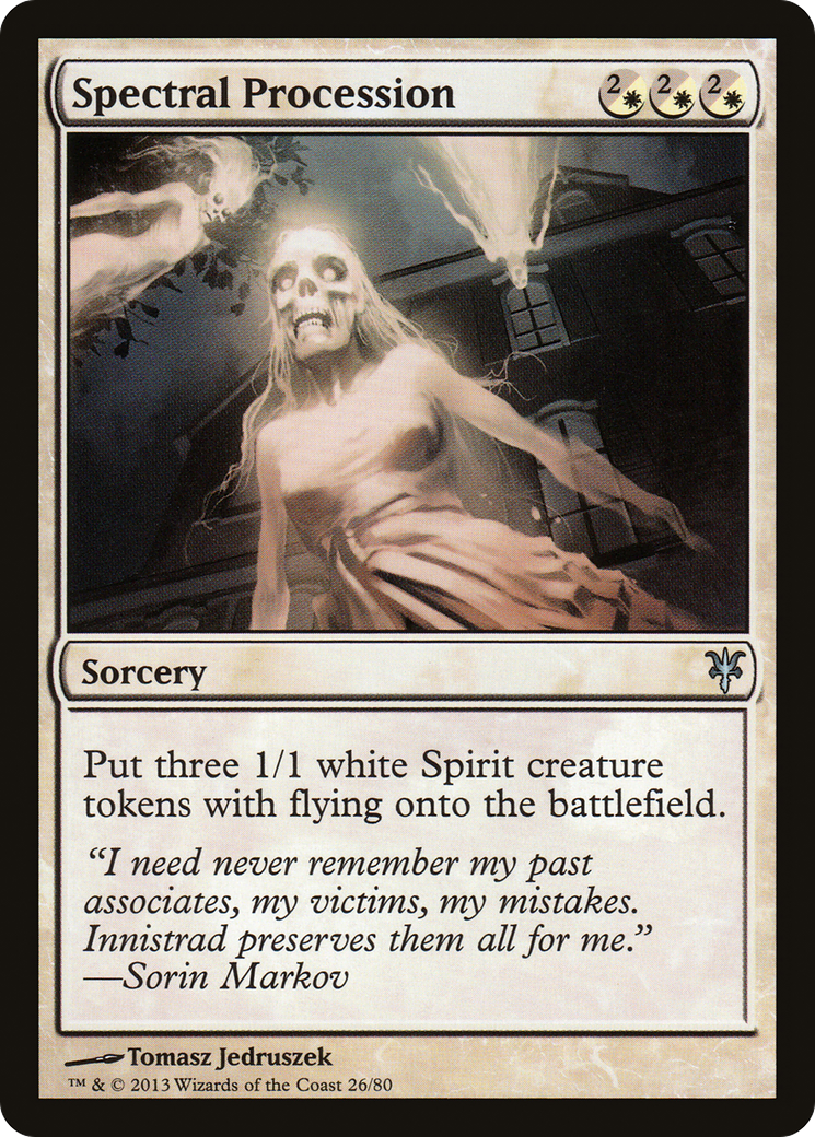 Spectral Procession (DDK-026) [Duel Decks: Sorin vs. Tibalt]