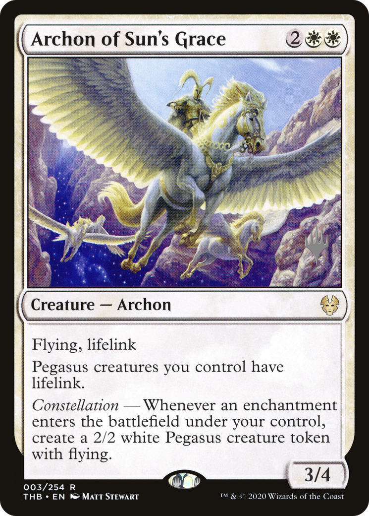 Archon of Sun's Grace (PPTHB-03P) [Theros Beyond Death Promos] Foil