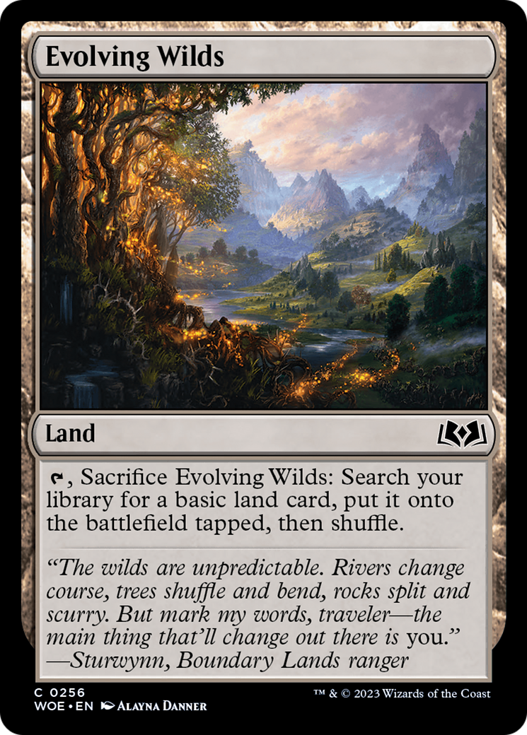 Evolving Wilds (WOE-256) [Wilds of Eldraine] Foil