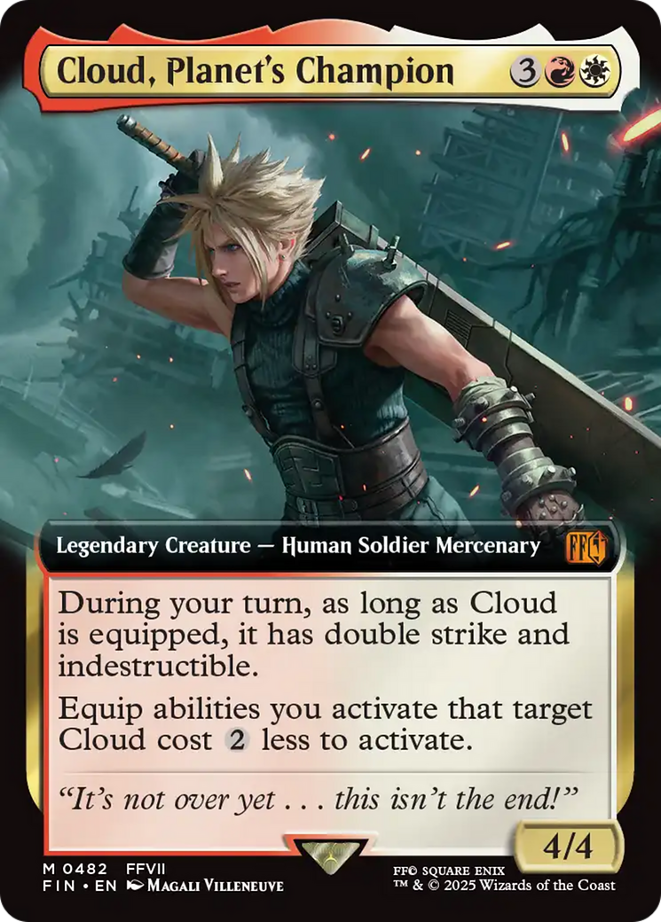 Cloud, Planet's Champion (Extended Art) (FIN-482) [FINAL FANTASY]: (Extended Art) Foil