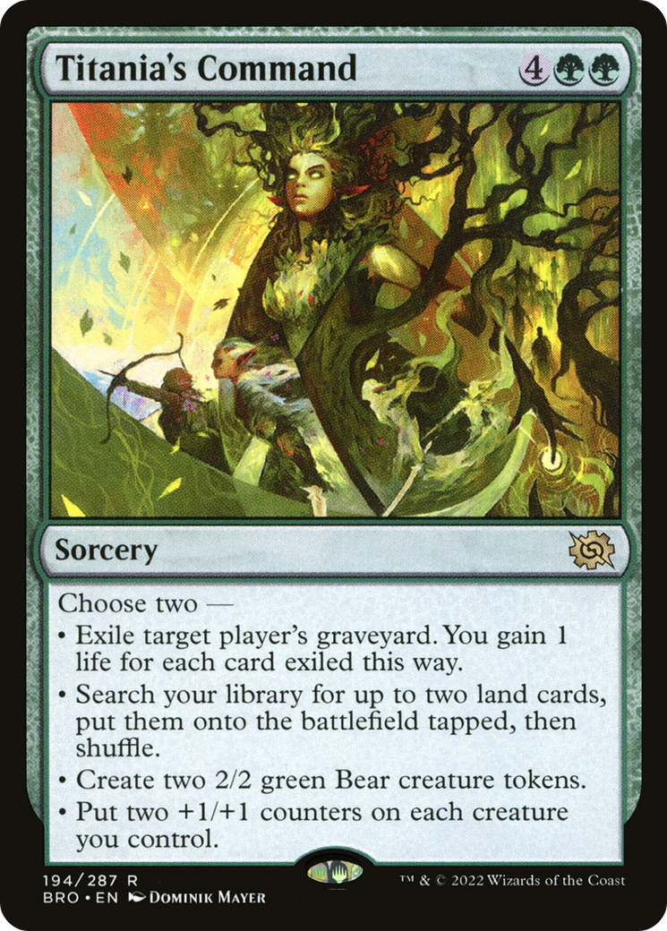 Titania's Command (BRO-194) [The Brothers' War] Foil