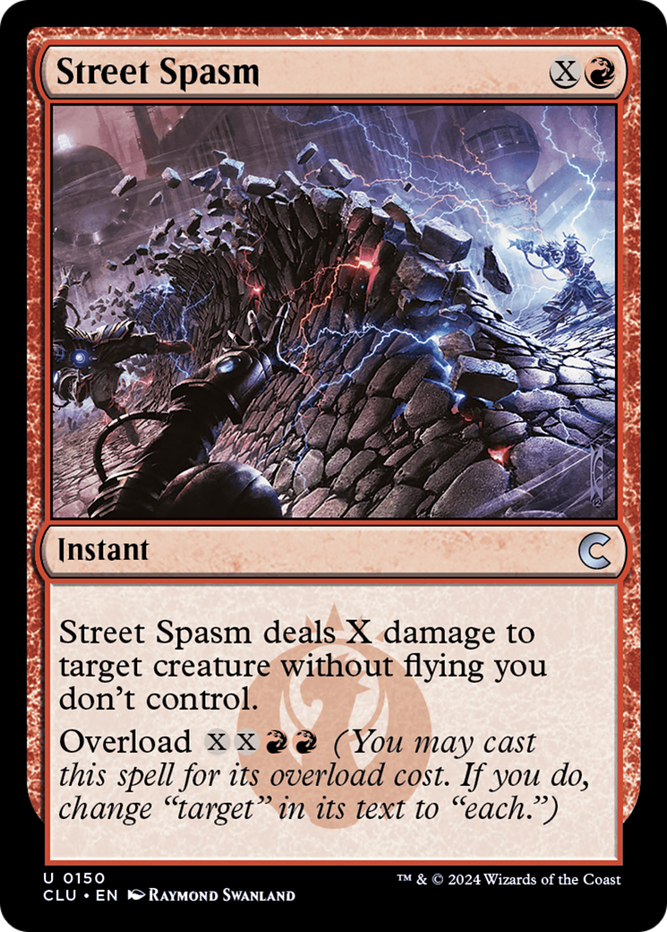 Street Spasm (CLU-150) [Ravnica: Clue Edition]