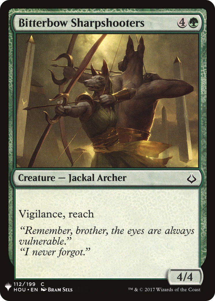 Bitterbow Sharpshooters (LIST-HOU-112) [The List]