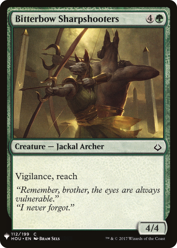 Bitterbow Sharpshooters (LIST-HOU-112) [The List]