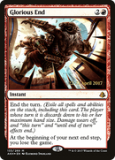 Glorious End (PRE-133S) [Amonkhet Promos] Foil