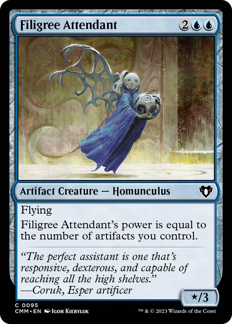 Filigree Attendant (CMM-095) [Commander Masters] Foil