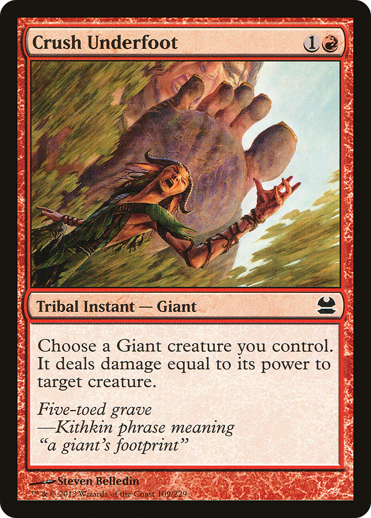 Crush Underfoot (MMA-109) [Modern Masters] Foil