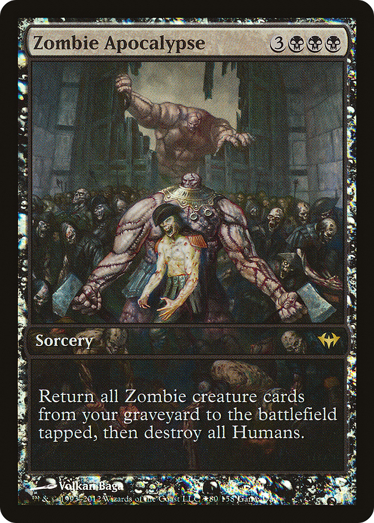 Zombie Apocalypse (GAME-080) [Dark Ascension Promos] Foil