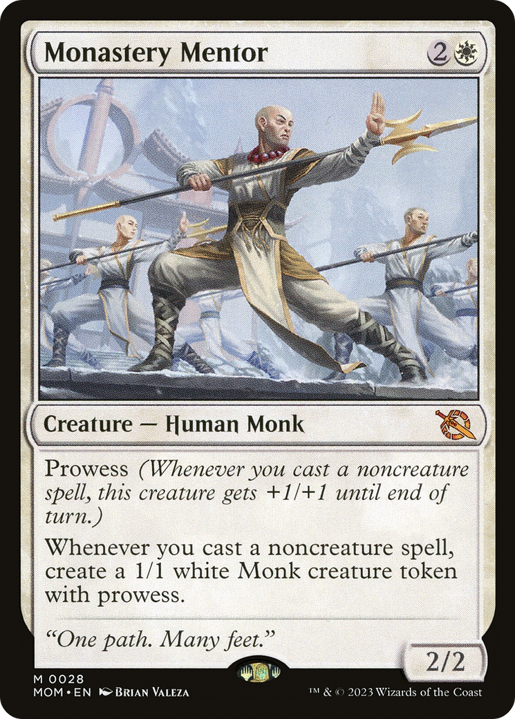 Monastery Mentor (MOM-028) [March of the Machine] Foil