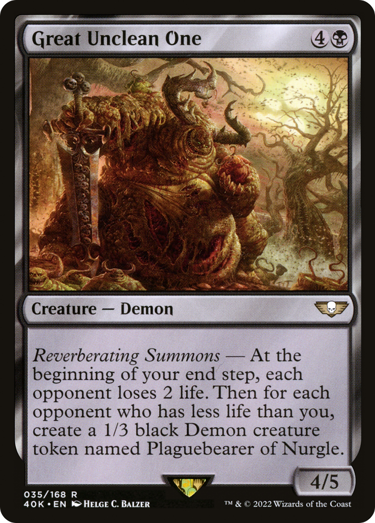 Great Unclean One (40K-035) [Warhammer 40,000 Commander]