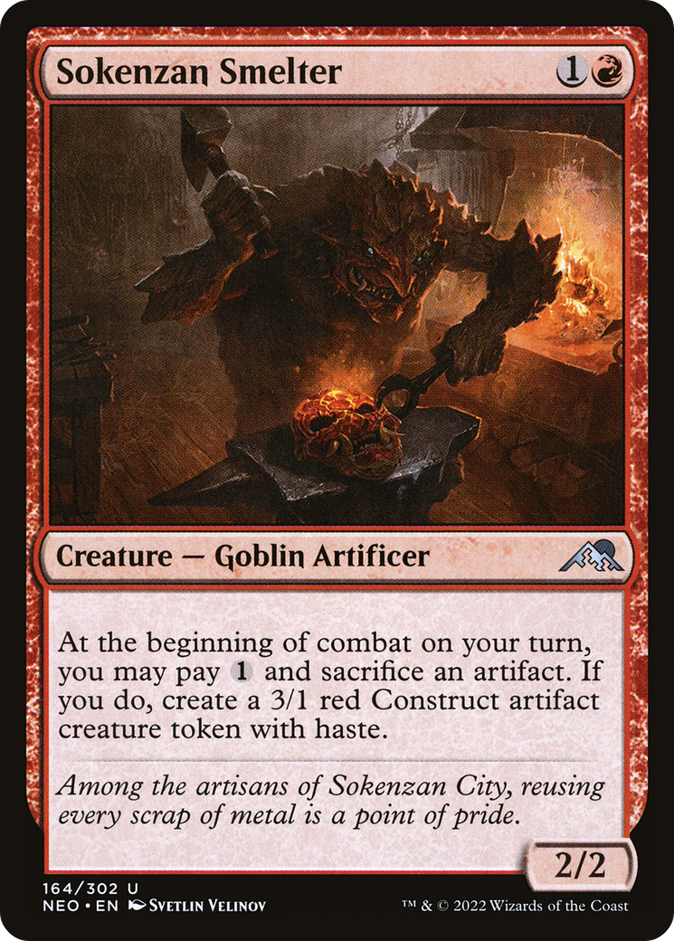 Sokenzan Smelter (NEO-164) [Kamigawa: Neon Dynasty] Foil