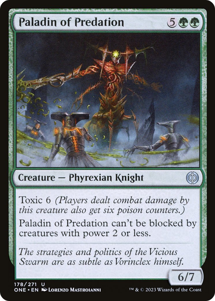 Paladin of Predation (ONE-178) [Phyrexia: All Will Be One] Foil
