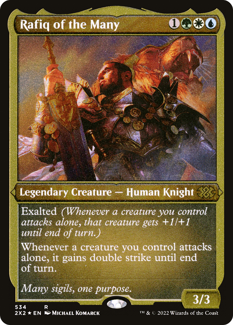 Rafiq of the Many (Foil Etched) (2X2-534) [Double Masters 2022] Foil