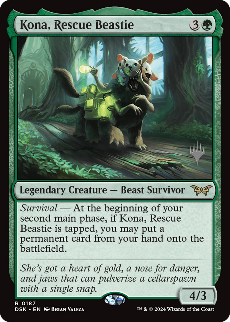 Kona, Rescue Beastie (PPDSK-187P) [Duskmourn: House of Horror Promos]