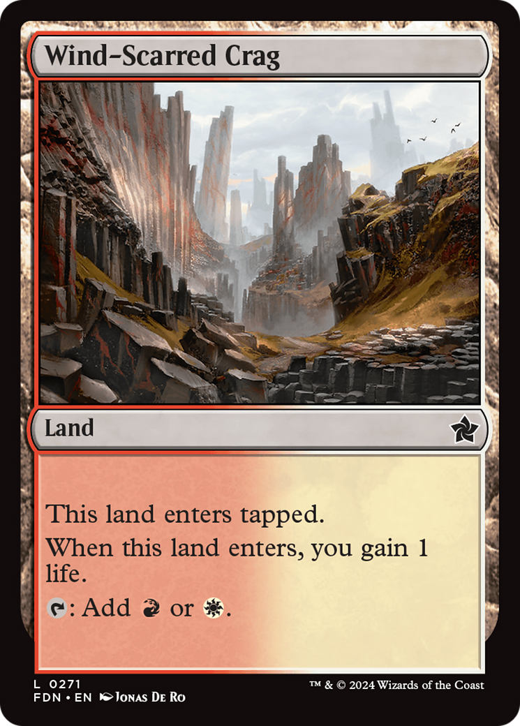 Wind-Scarred Crag (FDN-271) [Foundations] Foil