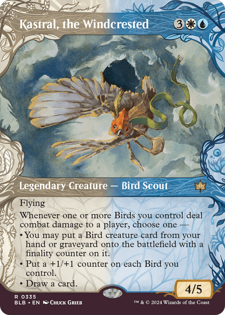 Kastral, the Windcrested (BLB-335) [Bloomburrow]: (Showcase) (Borderless)