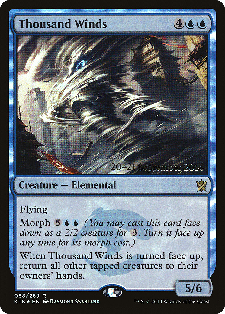 Thousand Winds (PRE-58S) [Khans of Tarkir Promos] Foil