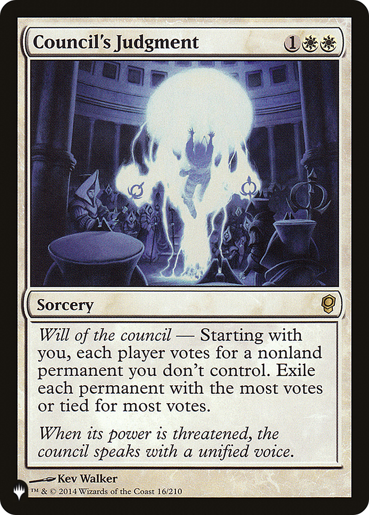 Council's Judgment (LIST-CNS-16) [The List]