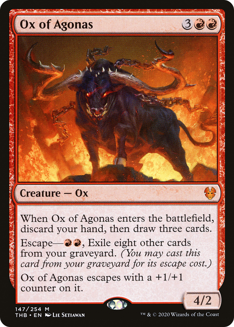 Ox of Agonas (THB-147) [Theros Beyond Death] Foil