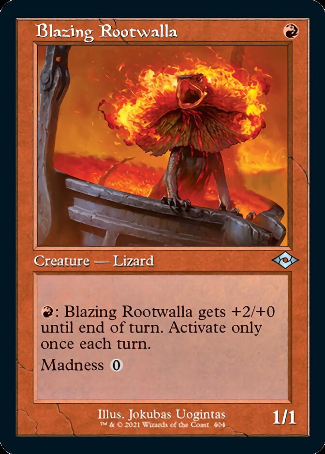Blazing Rootwalla (MH2-404) [Modern Horizons 2] Foil