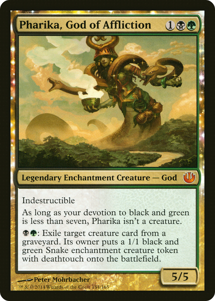 Pharika, God of Affliction (JOU-154) [Journey into Nyx]: (enchantment) Foil
