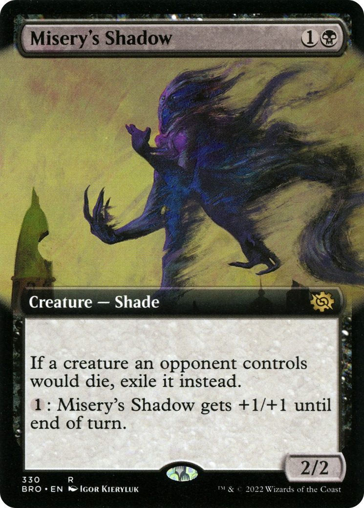Misery's Shadow (Extended Art) (BRO-330) [The Brothers' War]