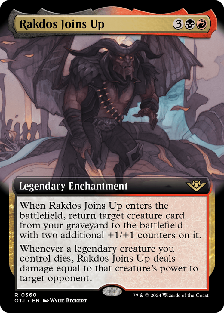 Rakdos Joins Up (OTJ-360) [Outlaws of Thunder Junction]: (Extended Art) Foil