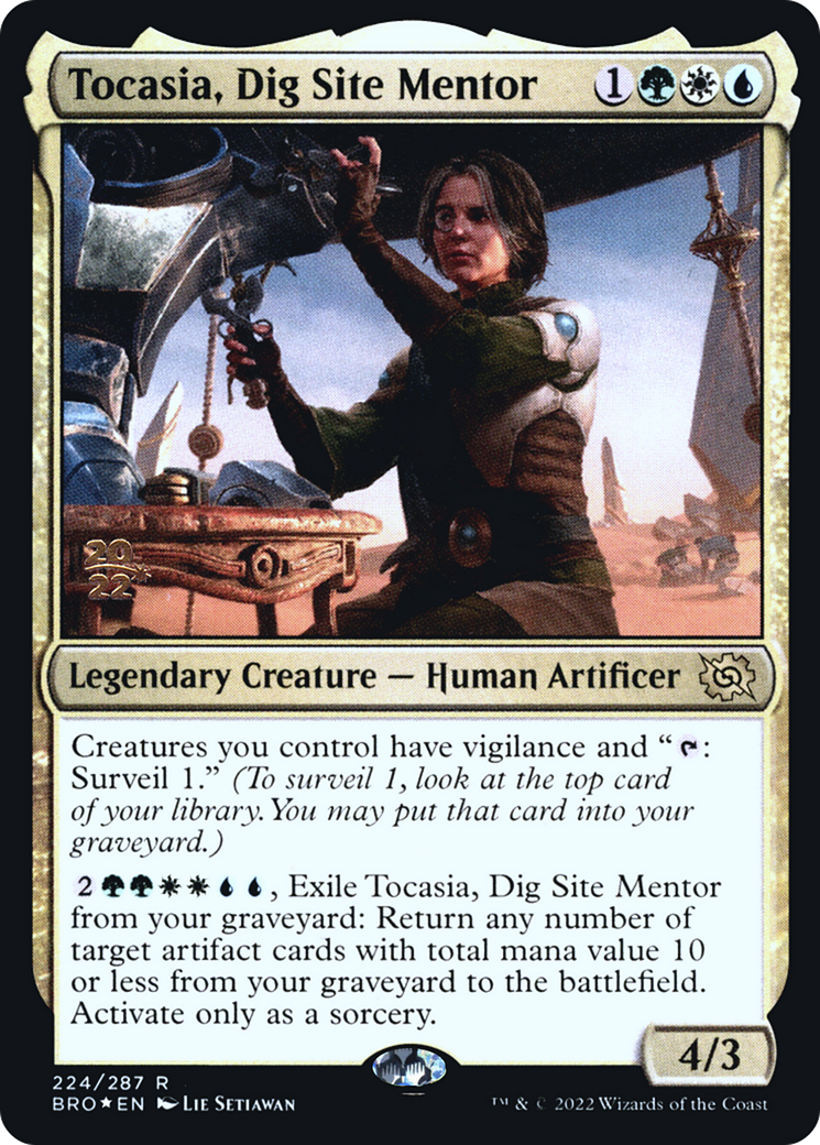 Tocasia, Dig Site Mentor (PRE-224) [The Brothers' War Promos] Foil