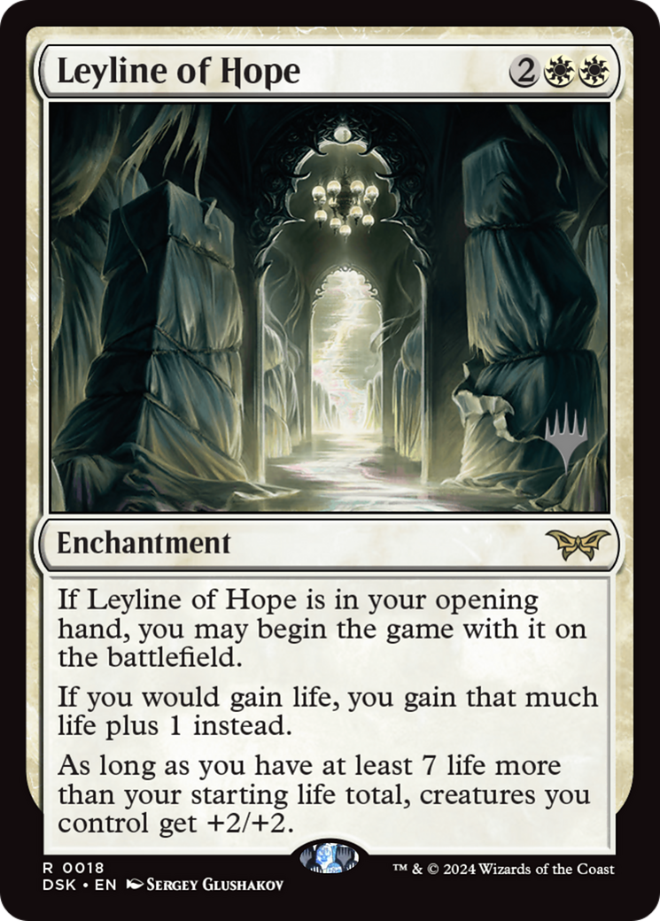 Leyline of Hope (PPDSK-18P) [Duskmourn: House of Horror Promos]