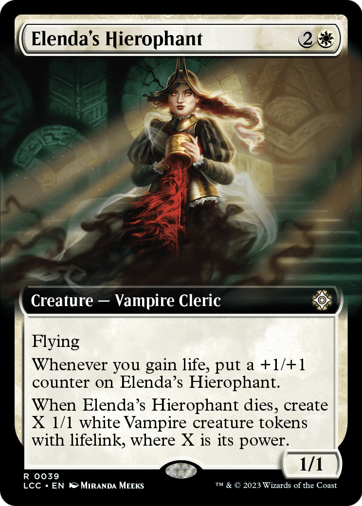 Elenda's Hierophant (Extended Art) (LCC-039) [The Lost Caverns of Ixalan Commander]