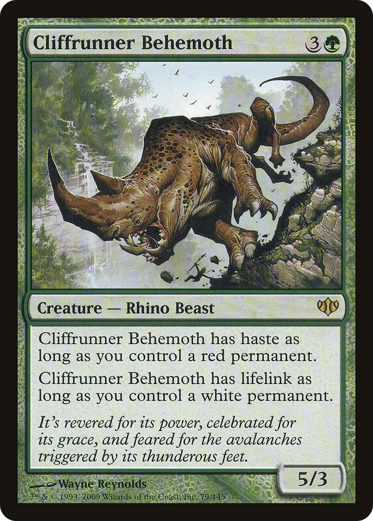 Cliffrunner Behemoth (CON-079) [Conflux] Foil