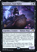 Tatsunari, Toad Rider (PRE-123) [Kamigawa: Neon Dynasty Promos] Foil