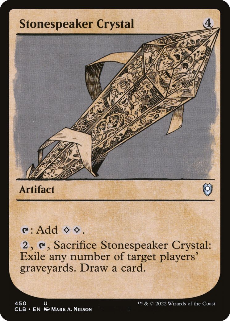 Stonespeaker Crystal (Showcase) (CLB-450) [Commander Legends: Battle for Baldur's Gate]