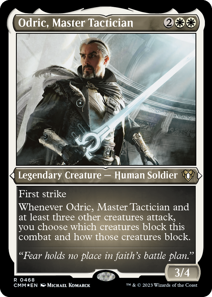 Odric, Master Tactician (CMM-468) [Commander Masters] Etched Foil