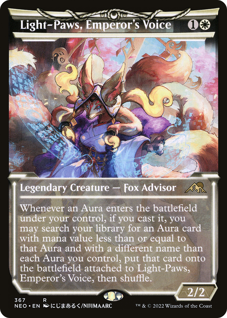 Light-Paws, Emperor's Voice (NEO-367) [Kamigawa: Neon Dynasty]: (Showcase)