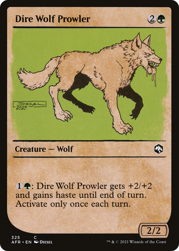 Dire Wolf Prowler (Showcase) (AFR-325) [Adventures in the Forgotten Realms]
