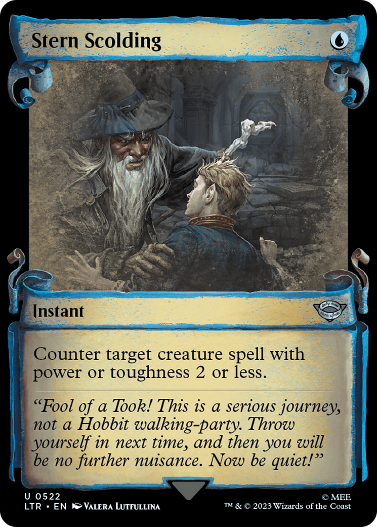 Stern Scolding (Showcase Scrolls) (LTR-522) [The Lord of the Rings: Tales of Middle-earth]