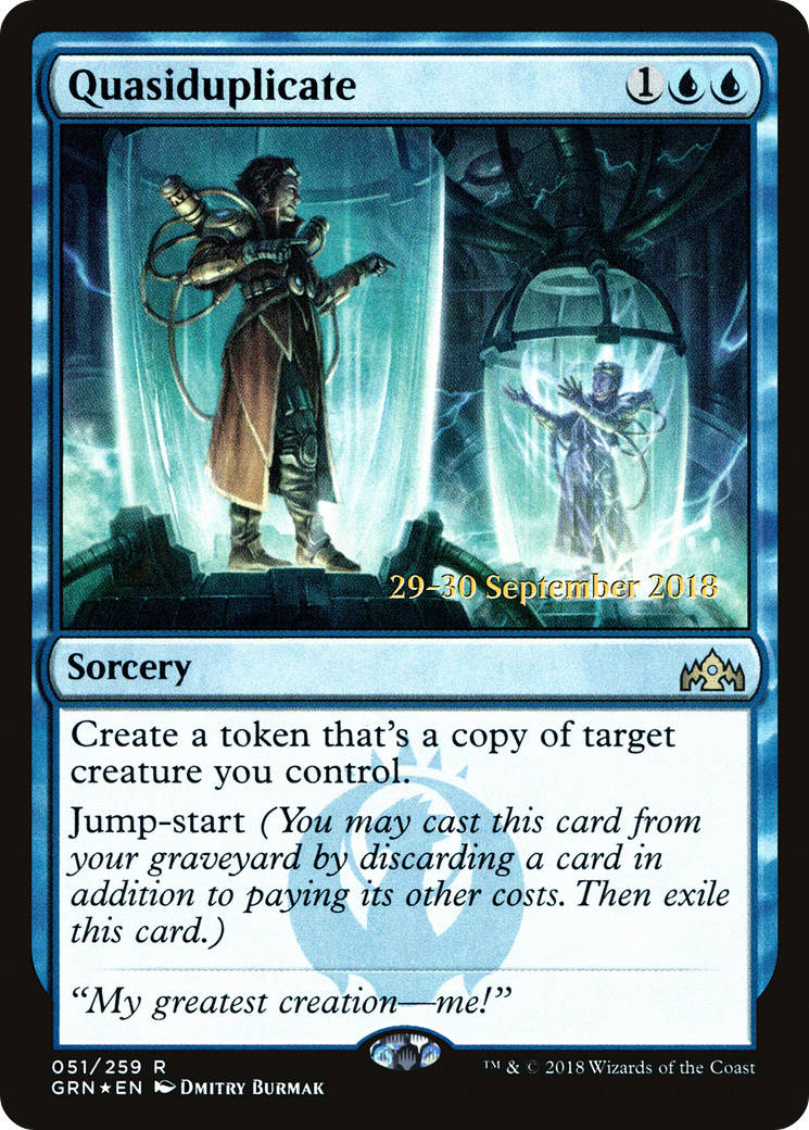 Quasiduplicate (PRE-51S) [Guilds of Ravnica Promos] Foil