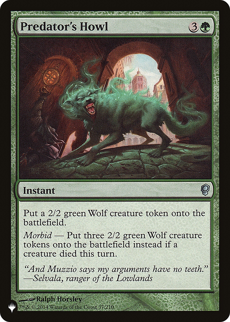 Predator's Howl (LIST-CNS-37) [The List]