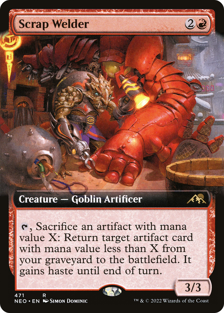 Scrap Welder (Extended Art) (NEO-471) [Kamigawa: Neon Dynasty]