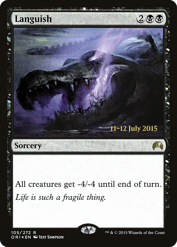 Languish (PRE-105S) [Magic Origins Promos] Foil