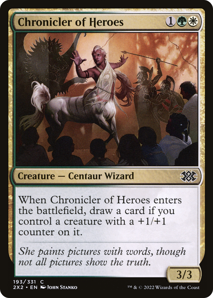 Chronicler of Heroes (2X2-193) [Double Masters 2022]