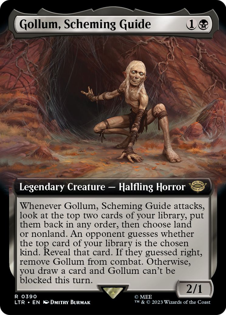 Gollum, Scheming Guide (Extended Art) (LTR-390) [The Lord of the Rings: Tales of Middle-earth]