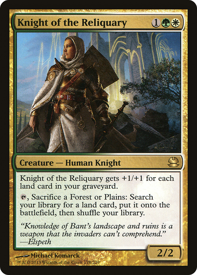 Knight of the Reliquary (MMA-178) [Modern Masters]