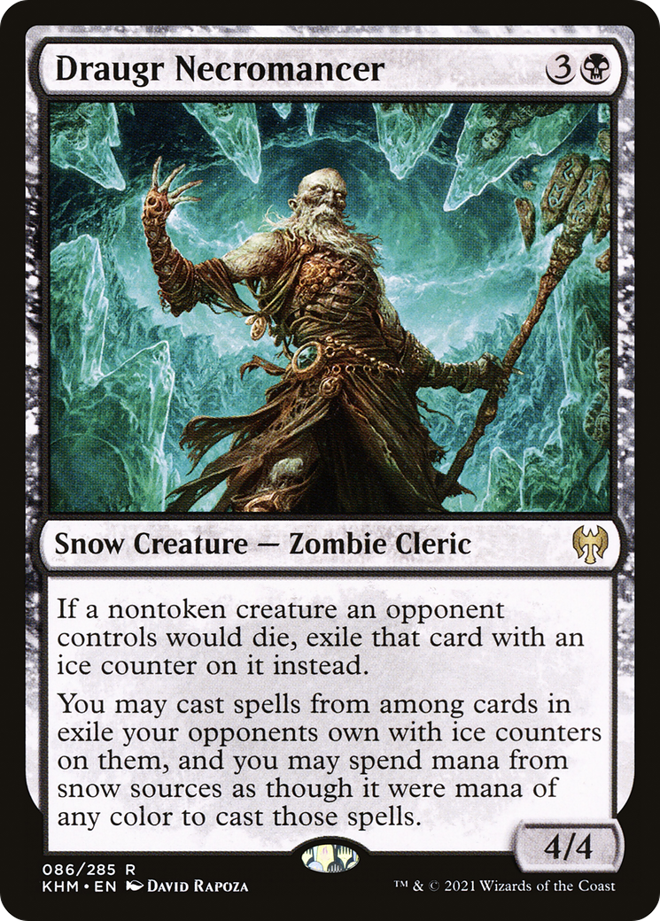 Draugr Necromancer (KHM-086) [Kaldheim]: (snow) Foil