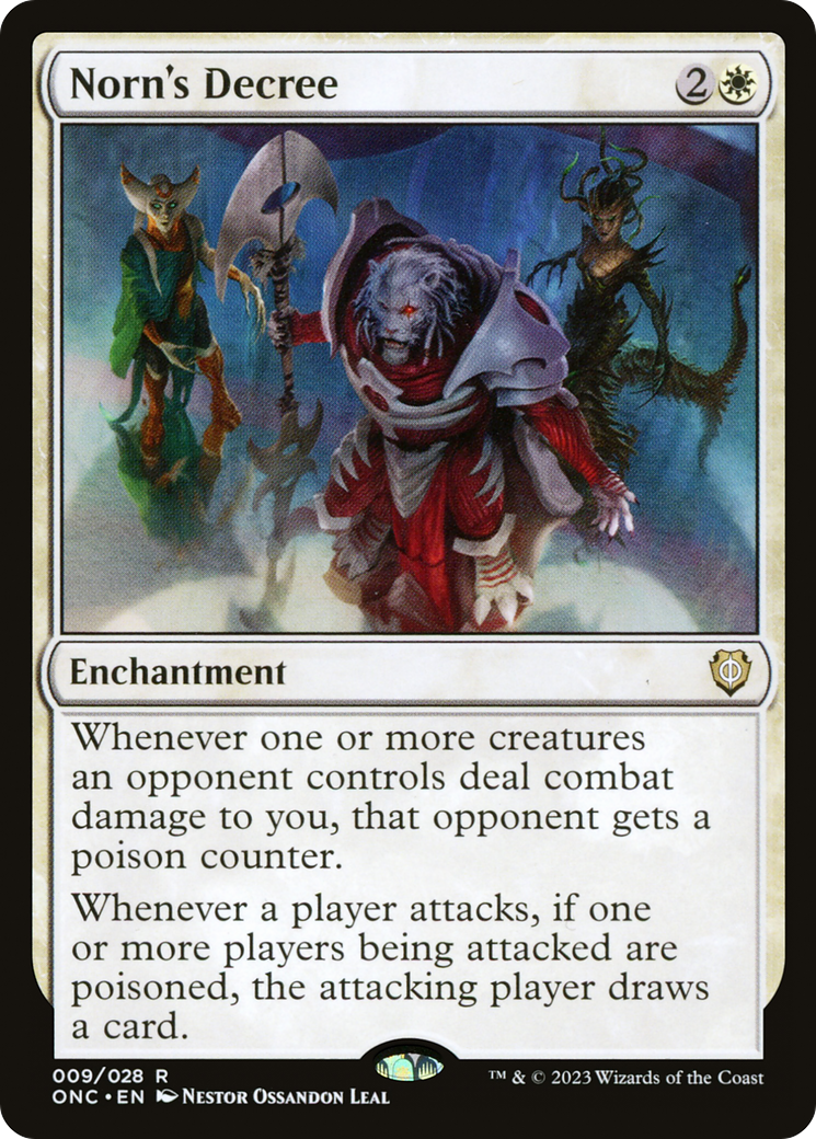 Norn's Decree (ONC-009) [Phyrexia: All Will Be One Commander]