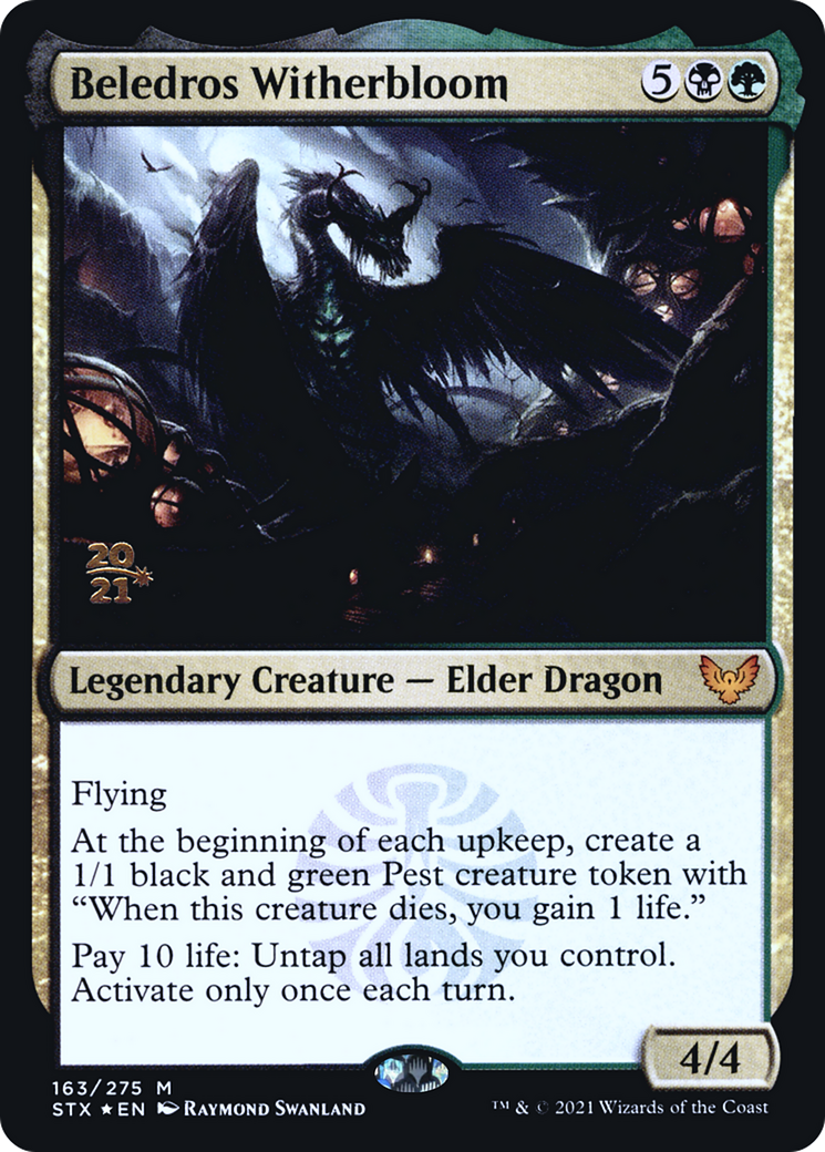 Beledros Witherbloom (PRE-163S) [Strixhaven: School of Mages Promos] Foil