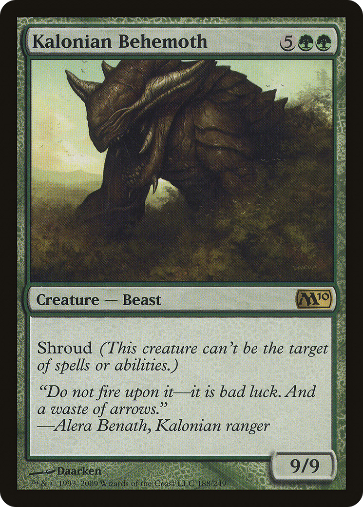 Kalonian Behemoth (M10-188) [Magic 2010] Foil