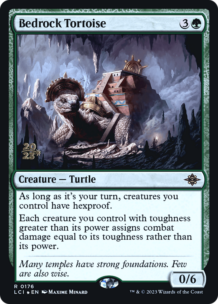 Bedrock Tortoise (PRE-176S) [The Lost Caverns of Ixalan Promos] Foil